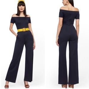 New York &  Company Off The Shoulder Jumper Size M Dark Blue